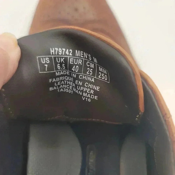 Rockport Men's Dressports Wingtip Cognac Brown Oxfords Size US 7. EUC H79742 - Picture 8 of 8